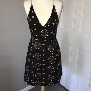 Black embroidered Topshop dress